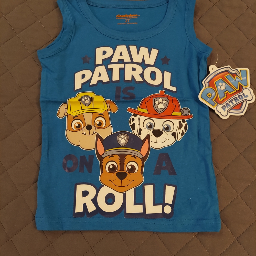 2 Nickelodeon Paw Patrol Tank Tops